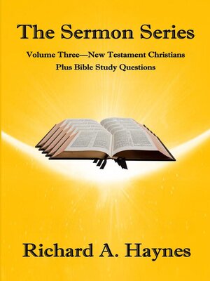 cover image of The Sermon Series  Volume Three--New Testament Christians